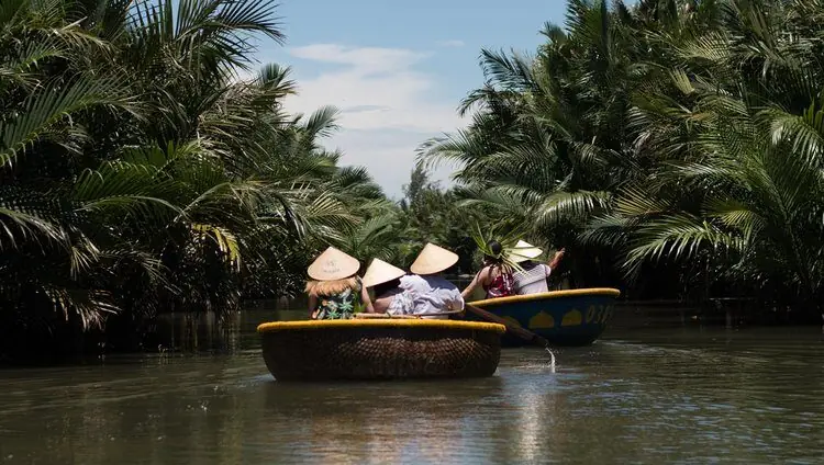 coconut forest basket boat ride experience in hoi an