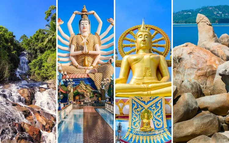 koh samui big buddha & wat plai laem half day tour
