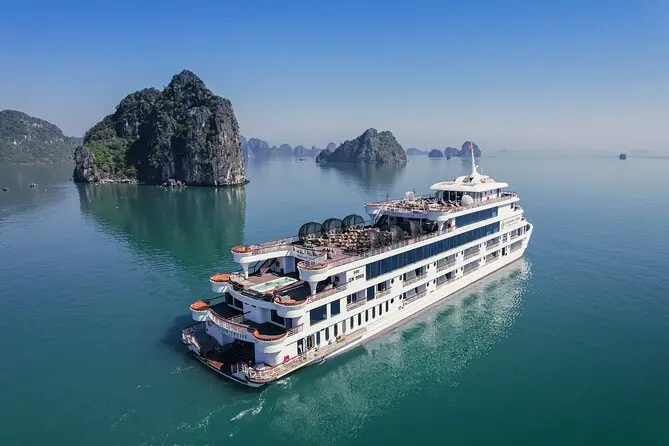 ambassador day cruise: ha long bay tour with sung sot & ti top